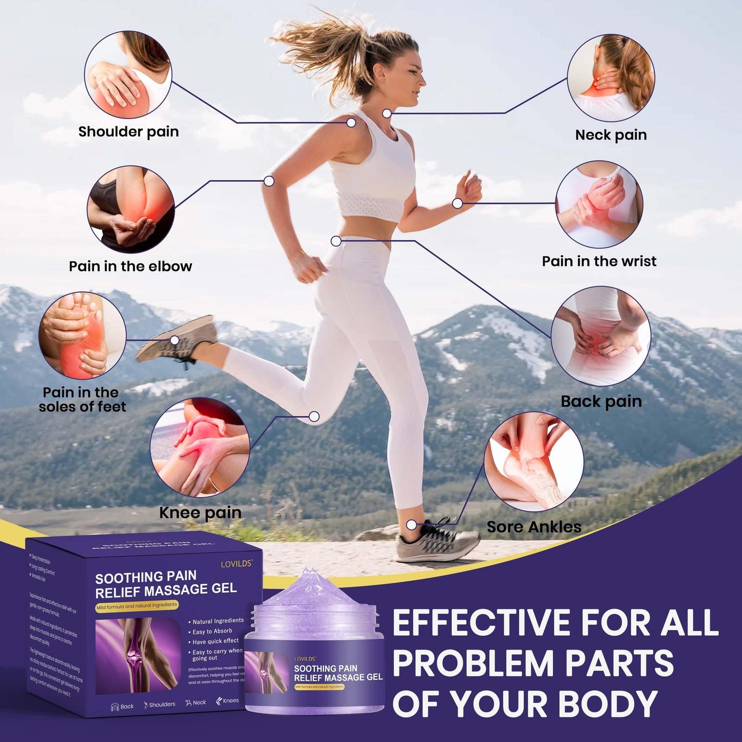 PURPLE JOINT PAIN RELIEF GEL.