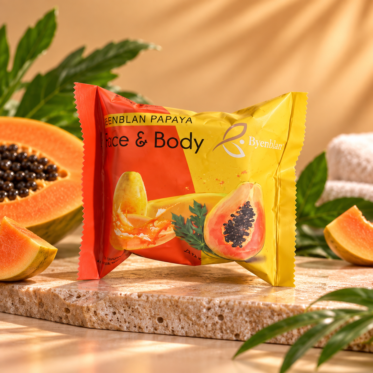 Byenblan: Papaya Face & Body Soap