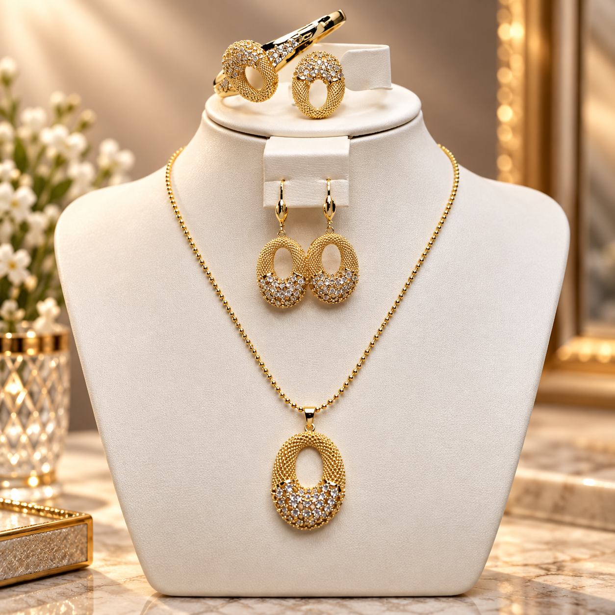 Elegant Gold Jewelry Set