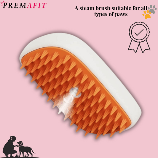 STEAM BRUSH FOR DOGS AND CATS