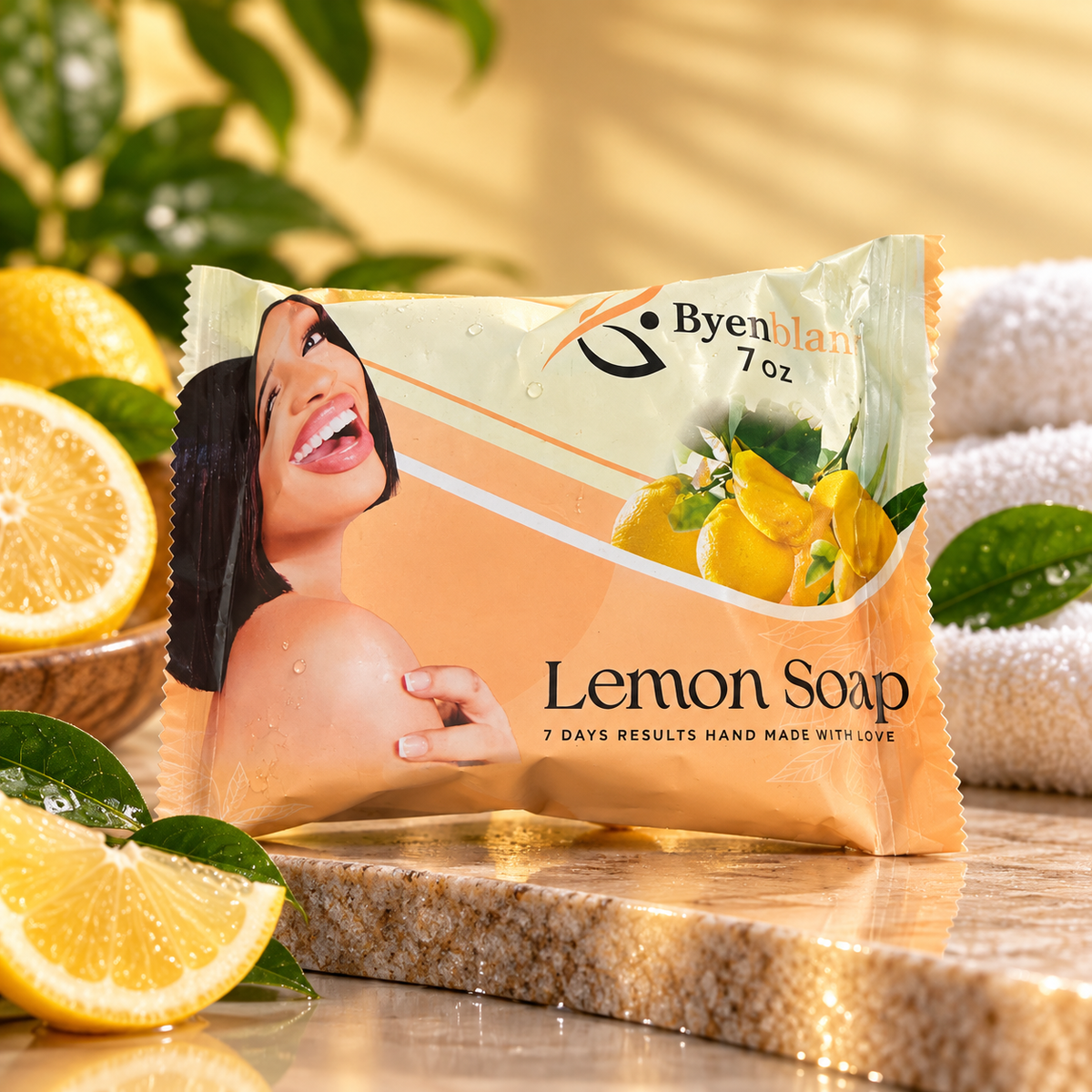 Byenblan: Lemon Face & Body Soap